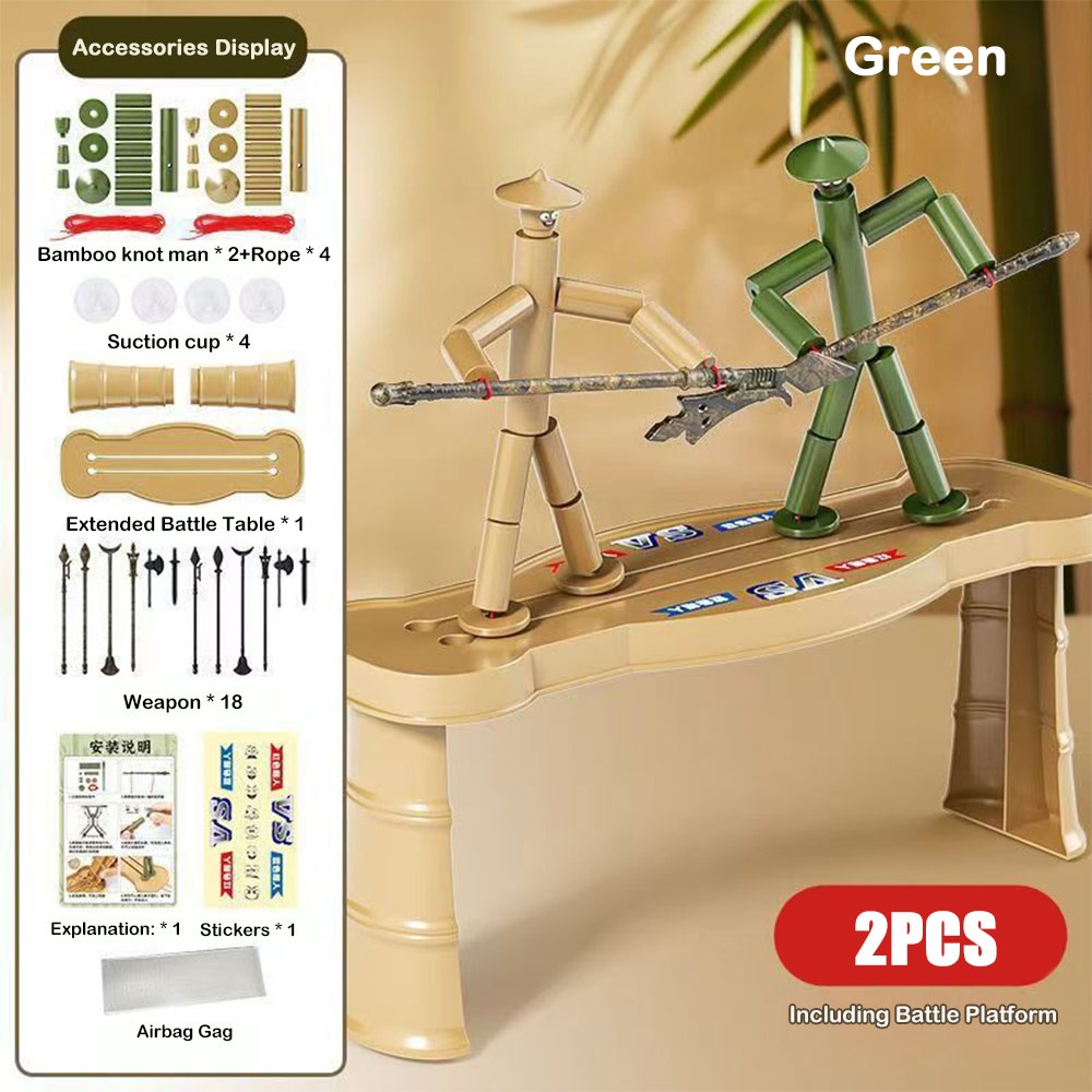 Board Game Word - Two-player Battle Bamboo Man Battle Toy