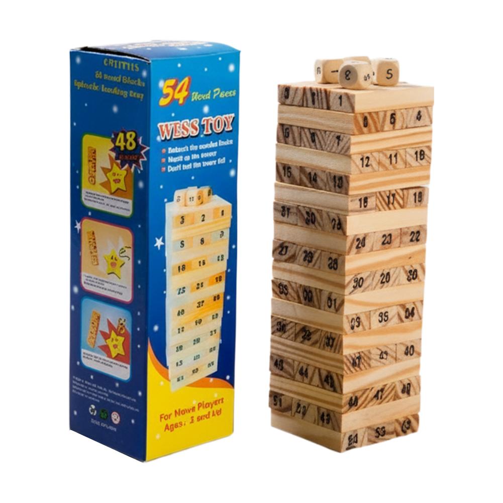 Small Size Wooden Building Blo - đánh giá và giá Board Game Monopoli
